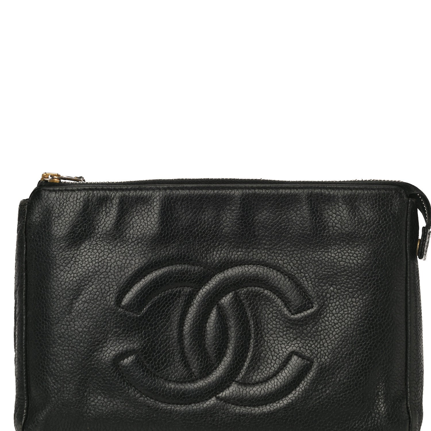 Chanel Caviar Timeless CC Cosmetic Pouch Black 8 of 20