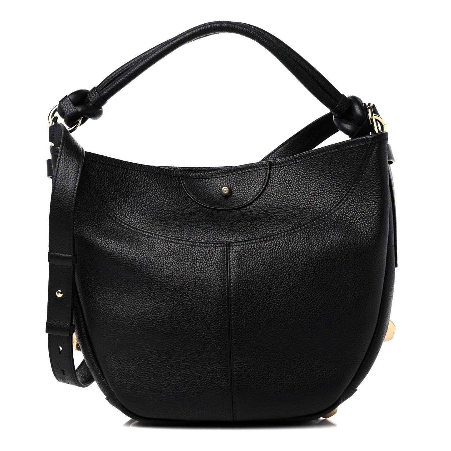 Calfskin Glam Hobo Black
