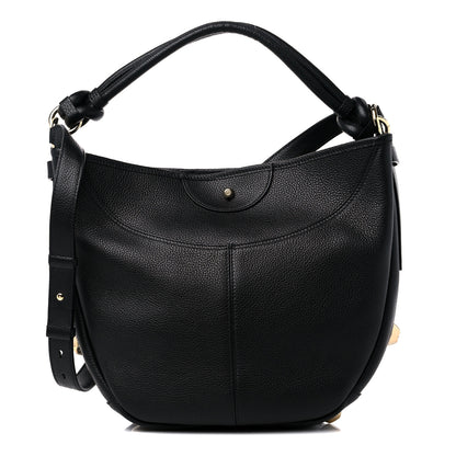Salvatore Ferragamo Calfskin Glam Hobo Black 1 of 8