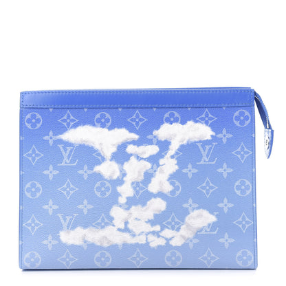 Louis Vuitton Monogram Clouds Pochette Voyage MM A4 Blue 1 of 10
