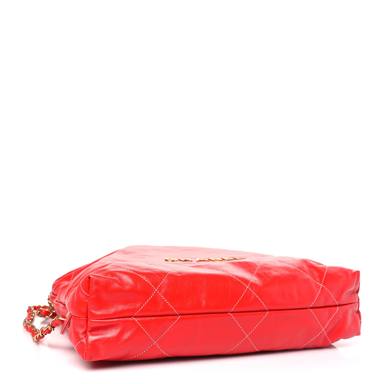 Chanel Shiny Calfskin Quilted 22 Backpack Red 4 of 9