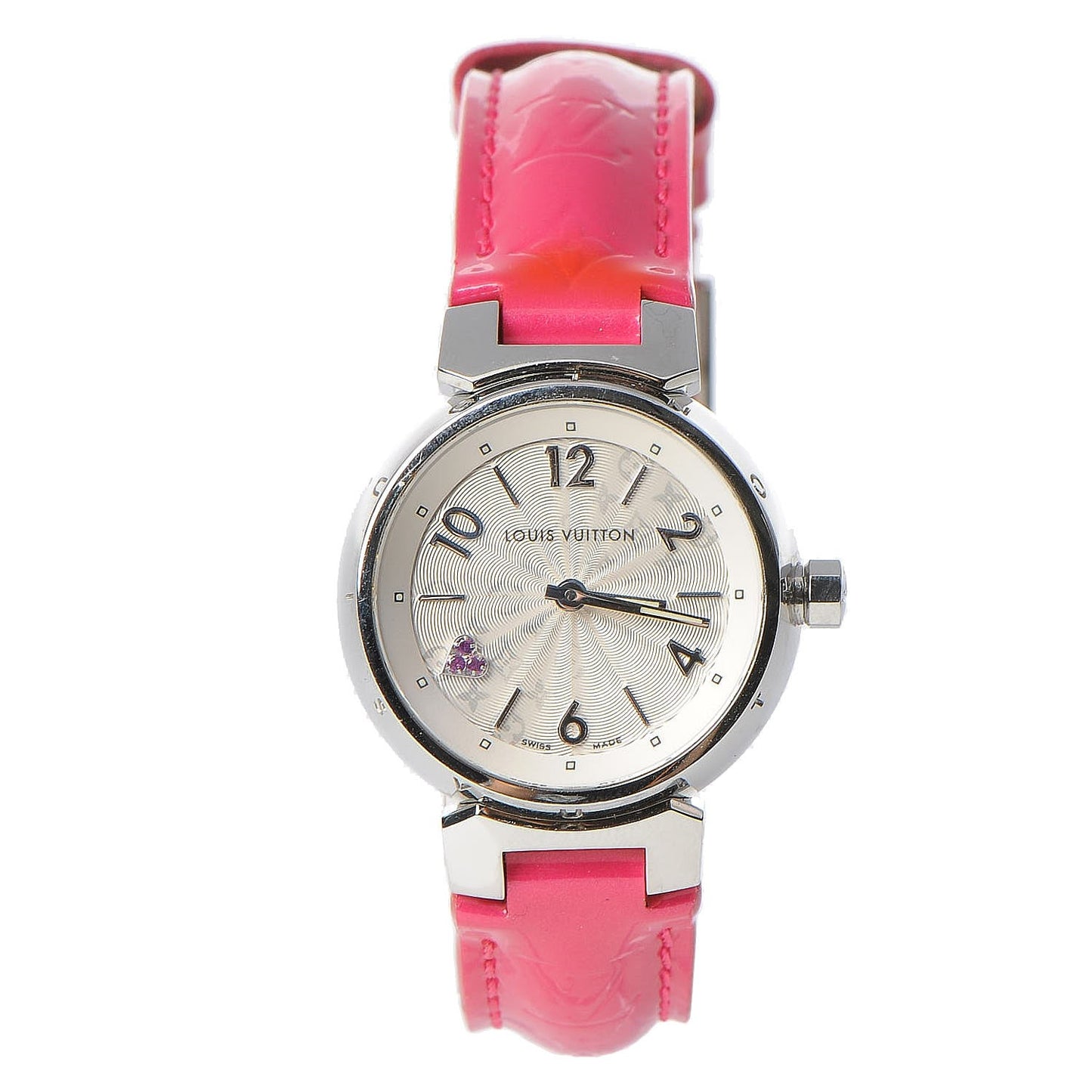 Stainless Steel Vernis 28mm Tambour Quartz Watch