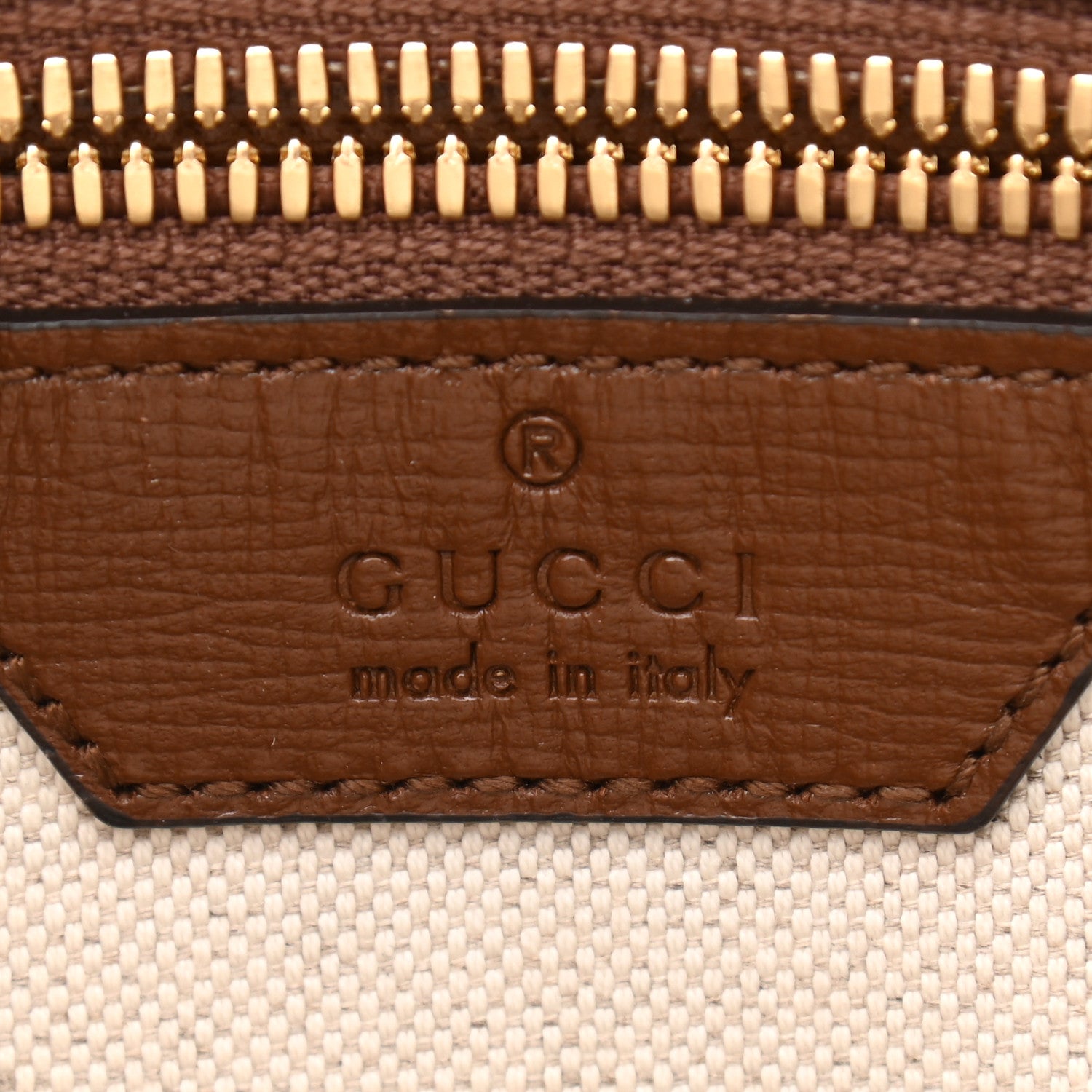 Gucci GG Supreme Monogram Azalea Calfskin Retro Interlocking G Messenger Shoulder Bag Beige Ebony Brown Sugar 6 of 10