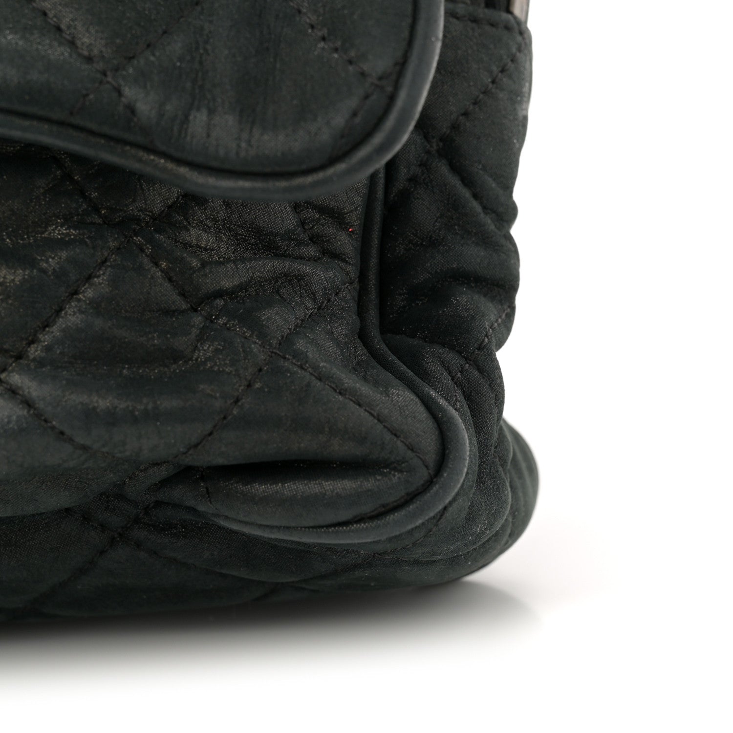 Chanel Iridescent Calfskin Quilted Large Shiva Flap Black 13 of 13