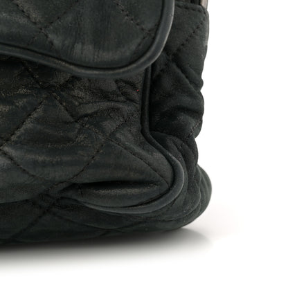 Chanel Iridescent Calfskin Quilted Large Shiva Flap Black 13 of 13