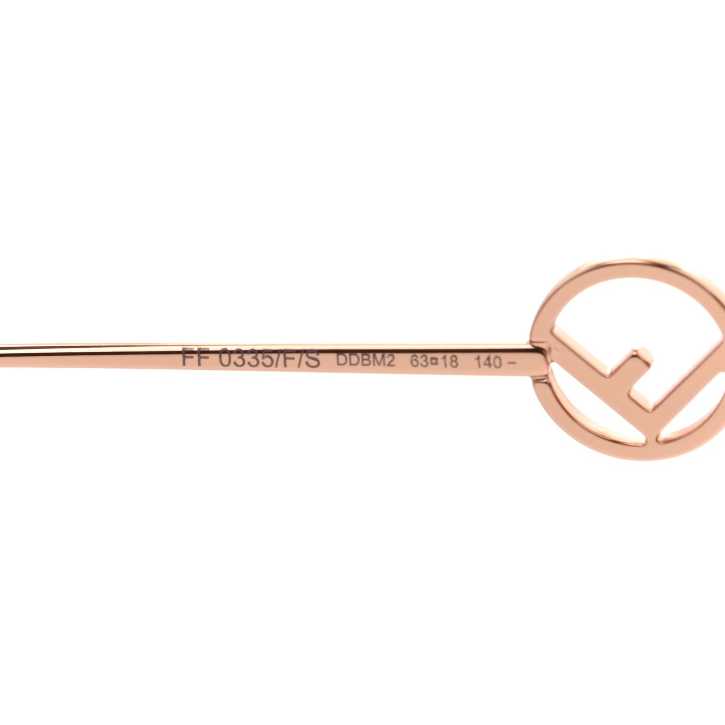 Metal F is Fendi Sunglasses FF 0335/F/S Gold