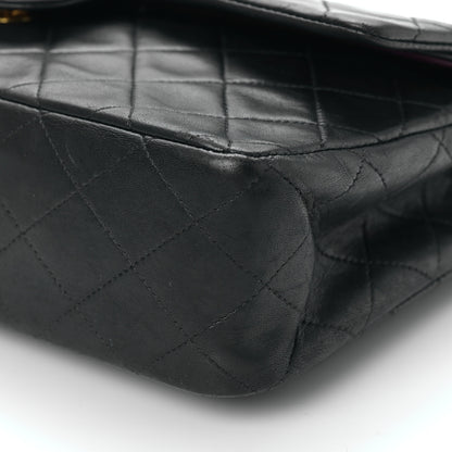 Chanel Lambskin Quilted Medium Double Flap Black 10 of 10