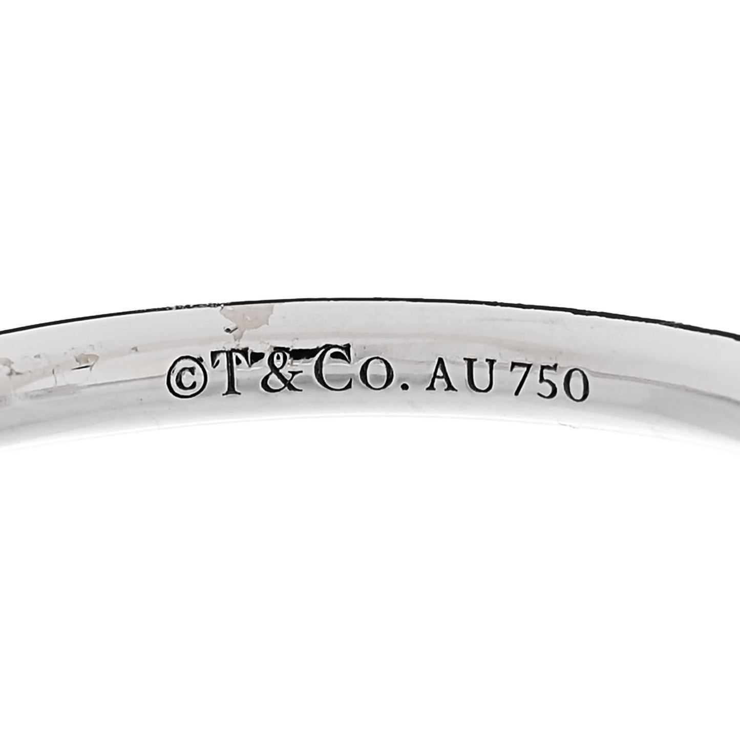 18K White Gold T Wire Ring 54 7
