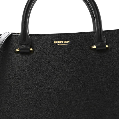 Burberry Calfskin Mega Check Small Banwell Tote Black 8 of 11