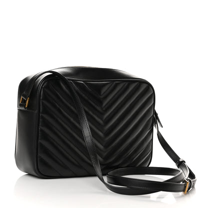 Saint Laurent Calfskin Matelasse Monogram Lou Camera Bag Black 3 of 11