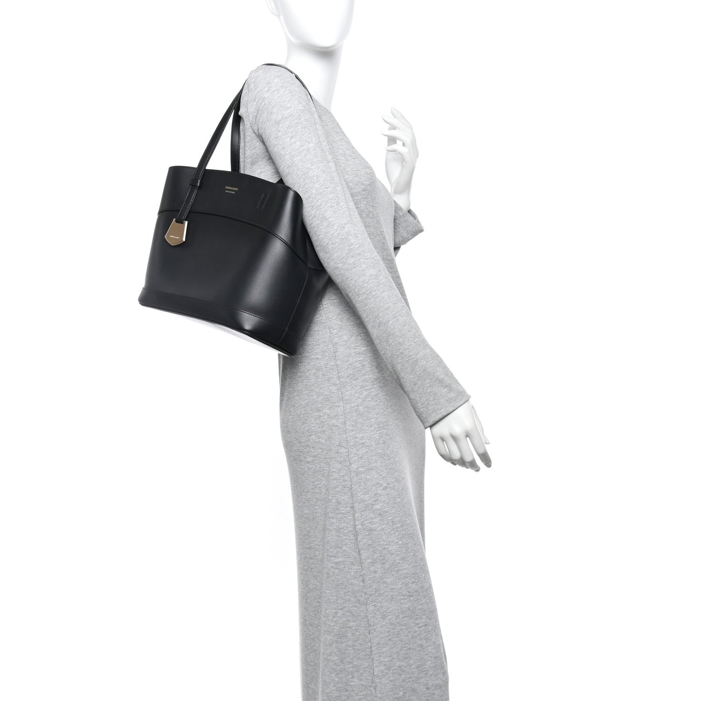 Calfskin Charming Tote Black