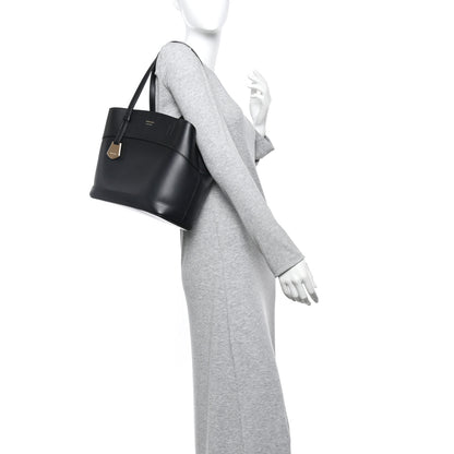 Salvatore Ferragamo Calfskin Charming Tote Black 2 of 12