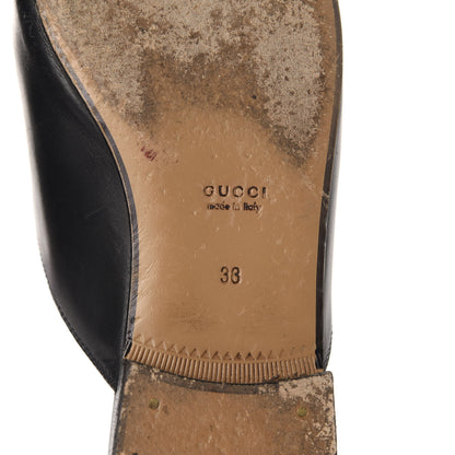 Gucci Calfskin Womens Princetown Slippers 38 Black 10 of 12