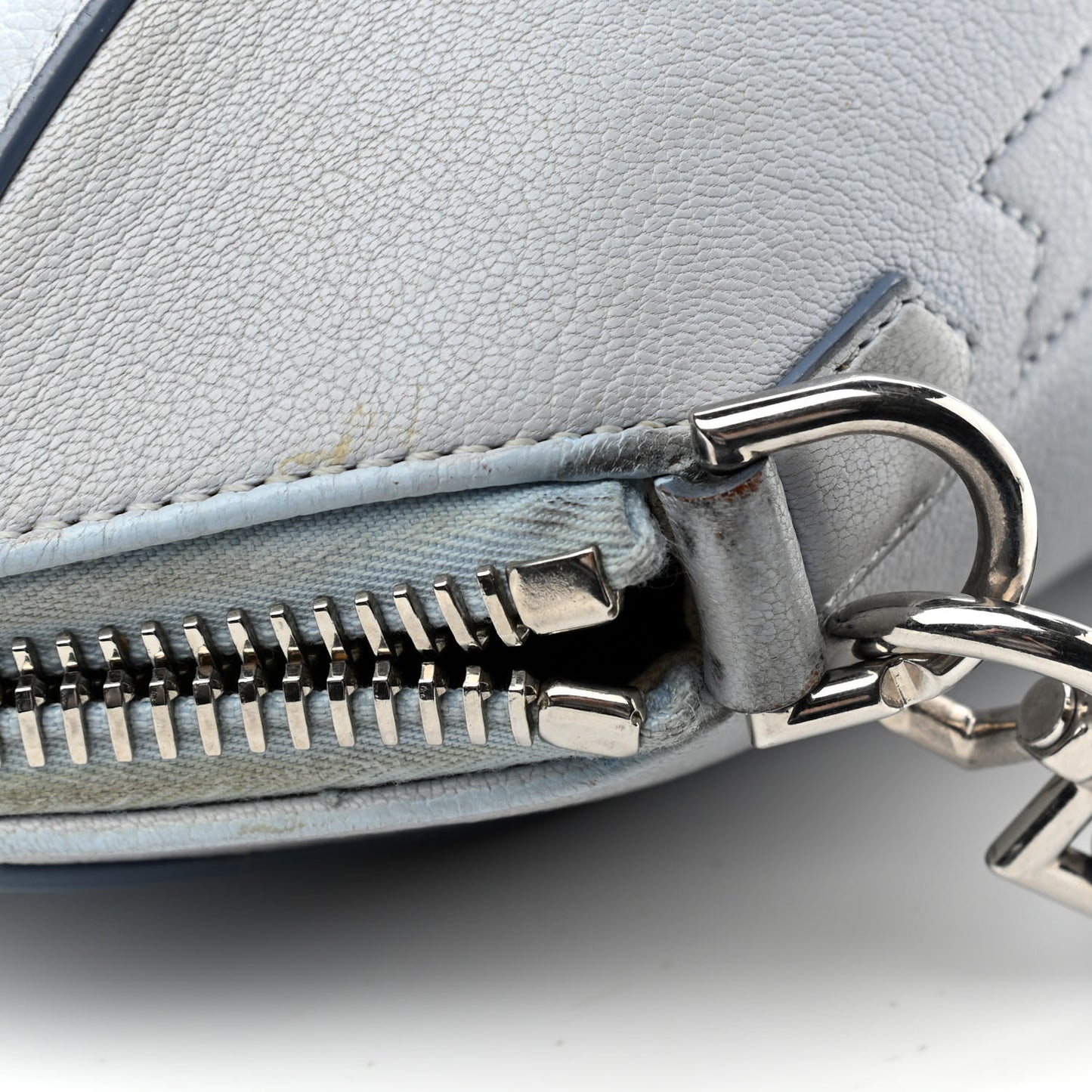 Sugar Goatskin Small Antigona Pale Blue