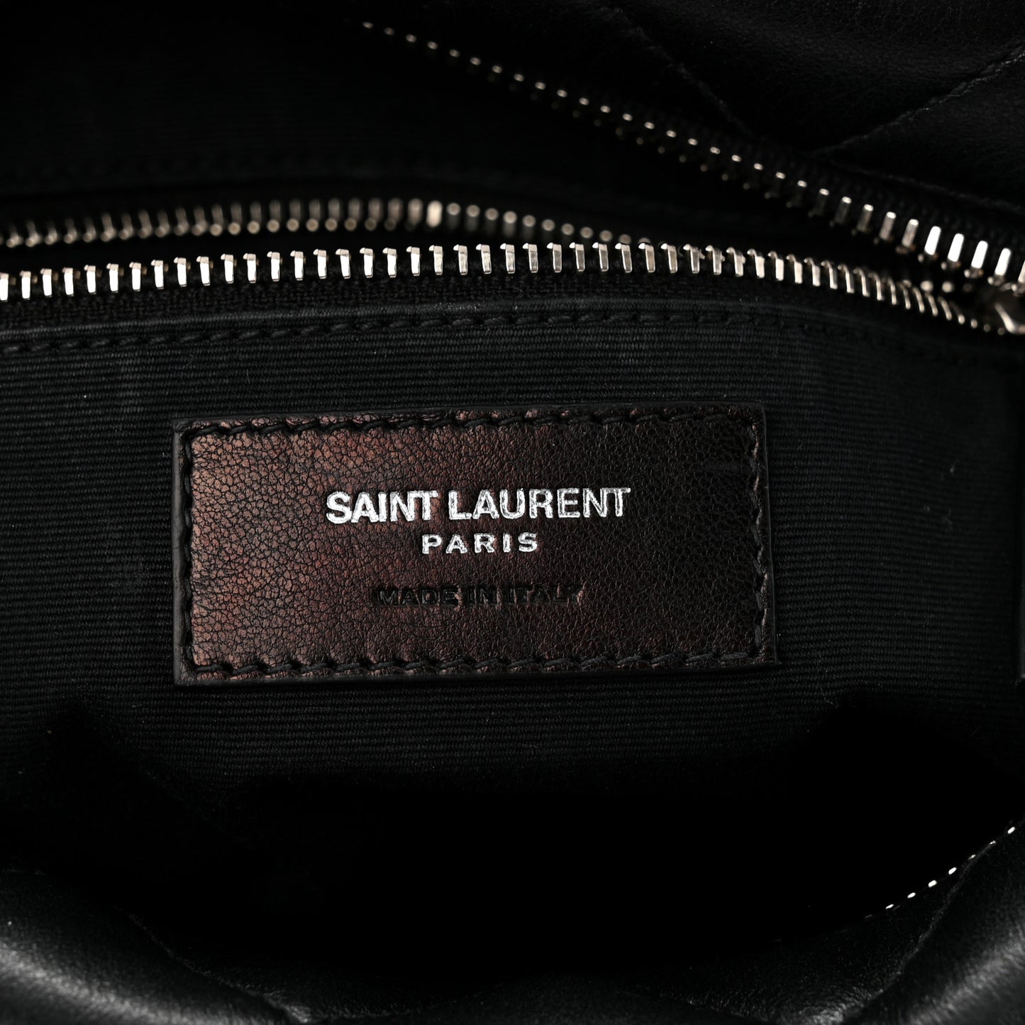Calfskin Y Quilted Monogram Small Loulou Bowling Bag Black