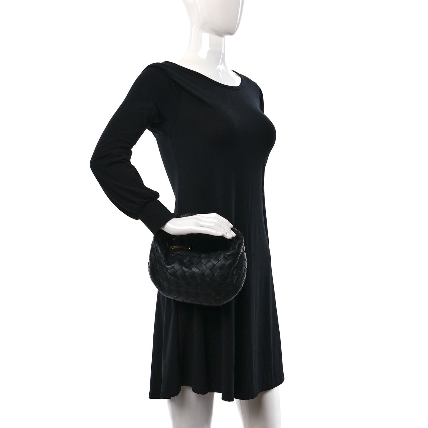 Nappa Intrecciato Mini Jodie Black