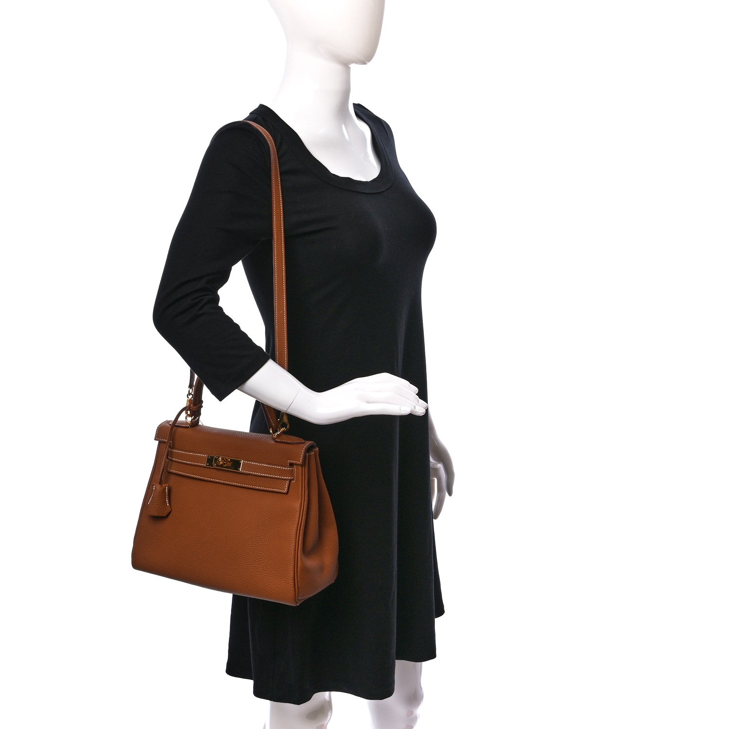 Hermes Togo Kelly Retourne 28 Gold 3 of 8