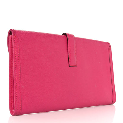 Hermes Chevre Mysore Jige Elan 29 Clutch Rose Shocking 3 of 13