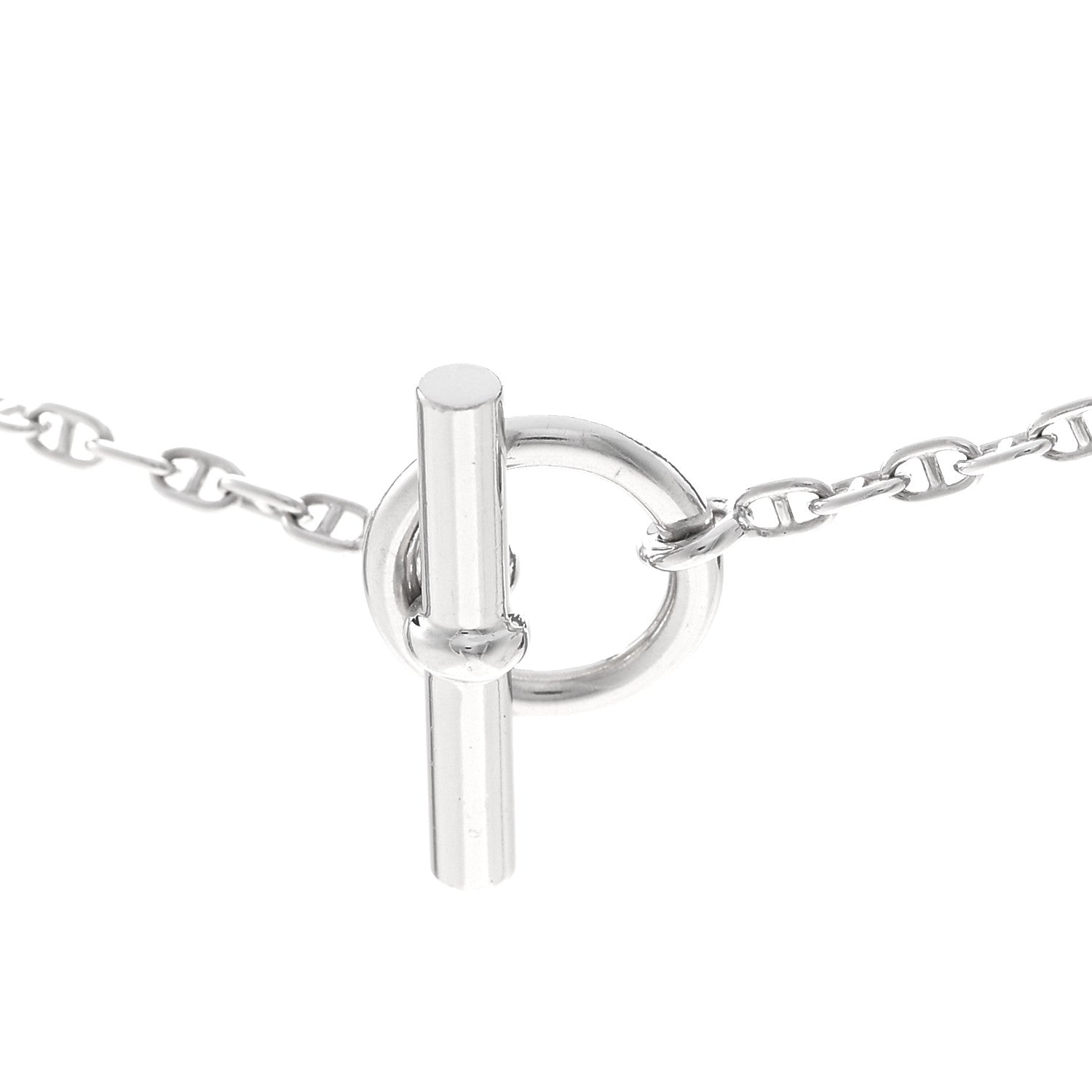Hermes 18K White Gold Diamond New Farandole Pendant Necklace ST 4 of 6