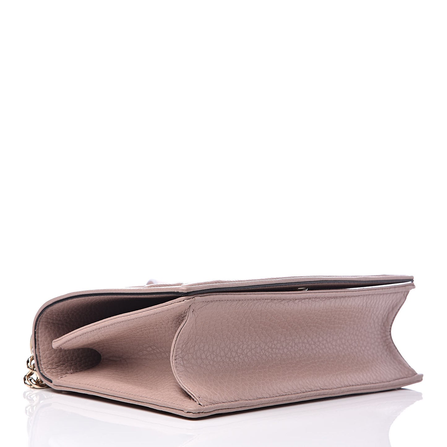 Grained Calfskin Medium Diorama Flap Bag Nude