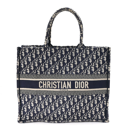 Christian Dior Oblique Large Book Tote Blue Multicolor 1 of 11