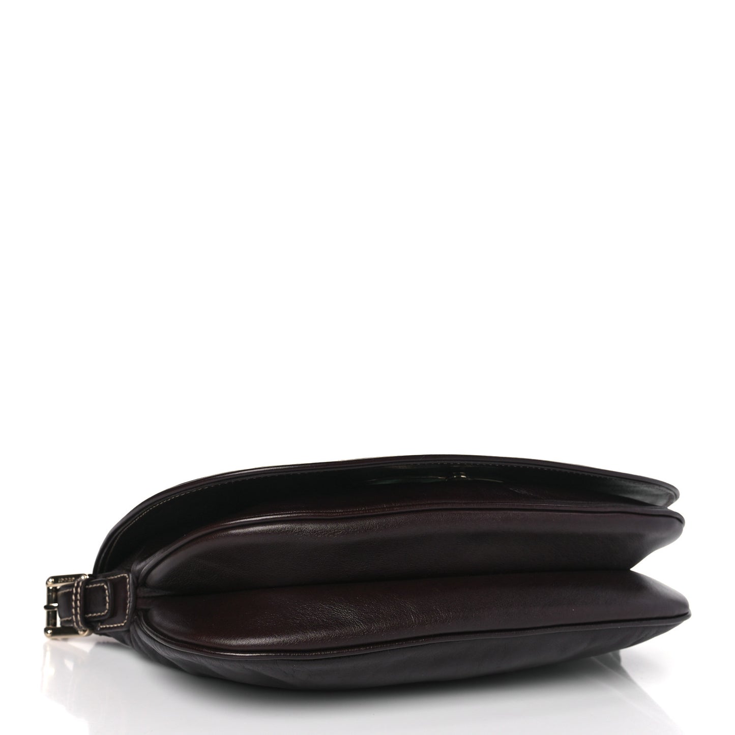 Calfskin Web Small Britt Shoulder Bag Brown