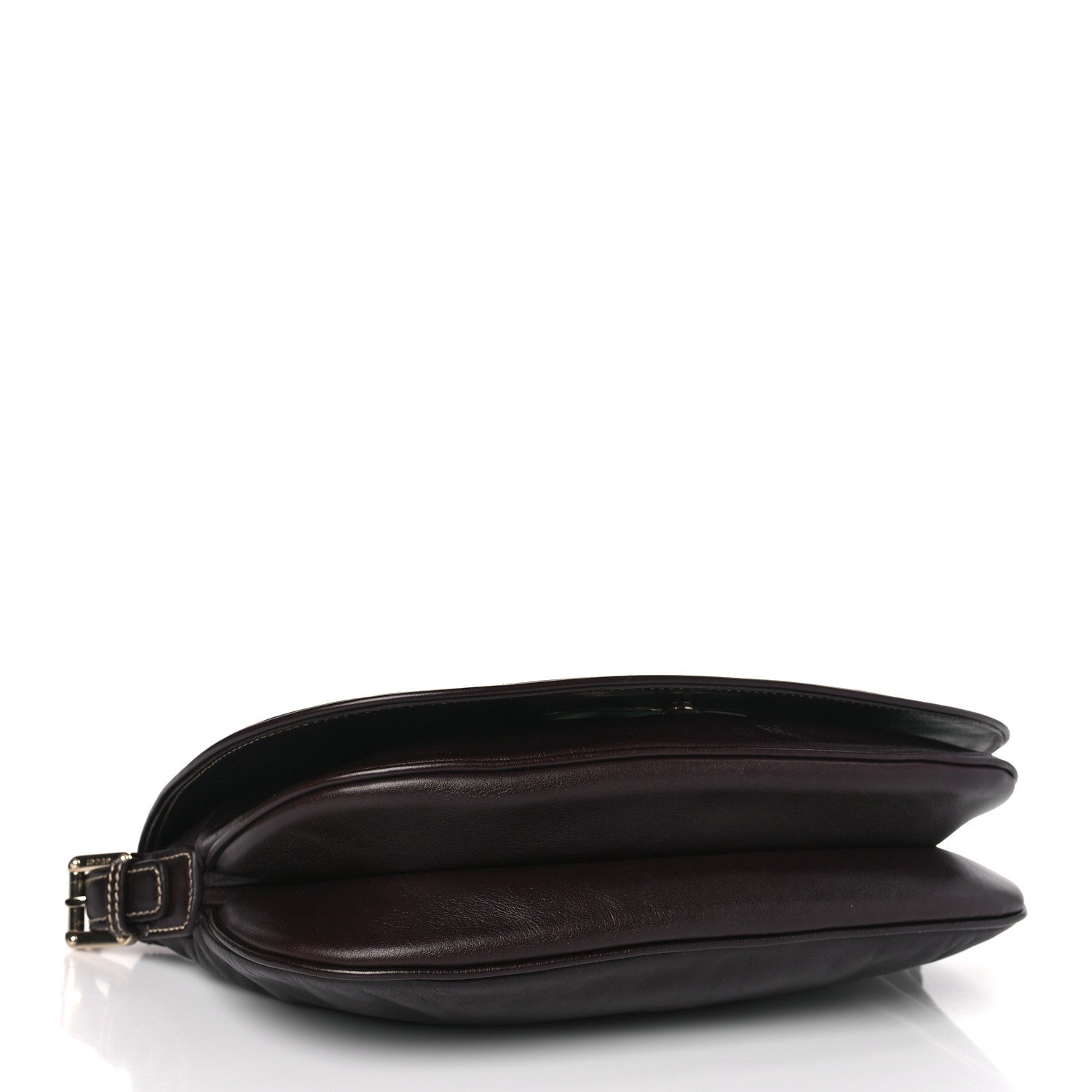 Gucci Calfskin Web Small Britt Shoulder Bag Brown 4 of 9