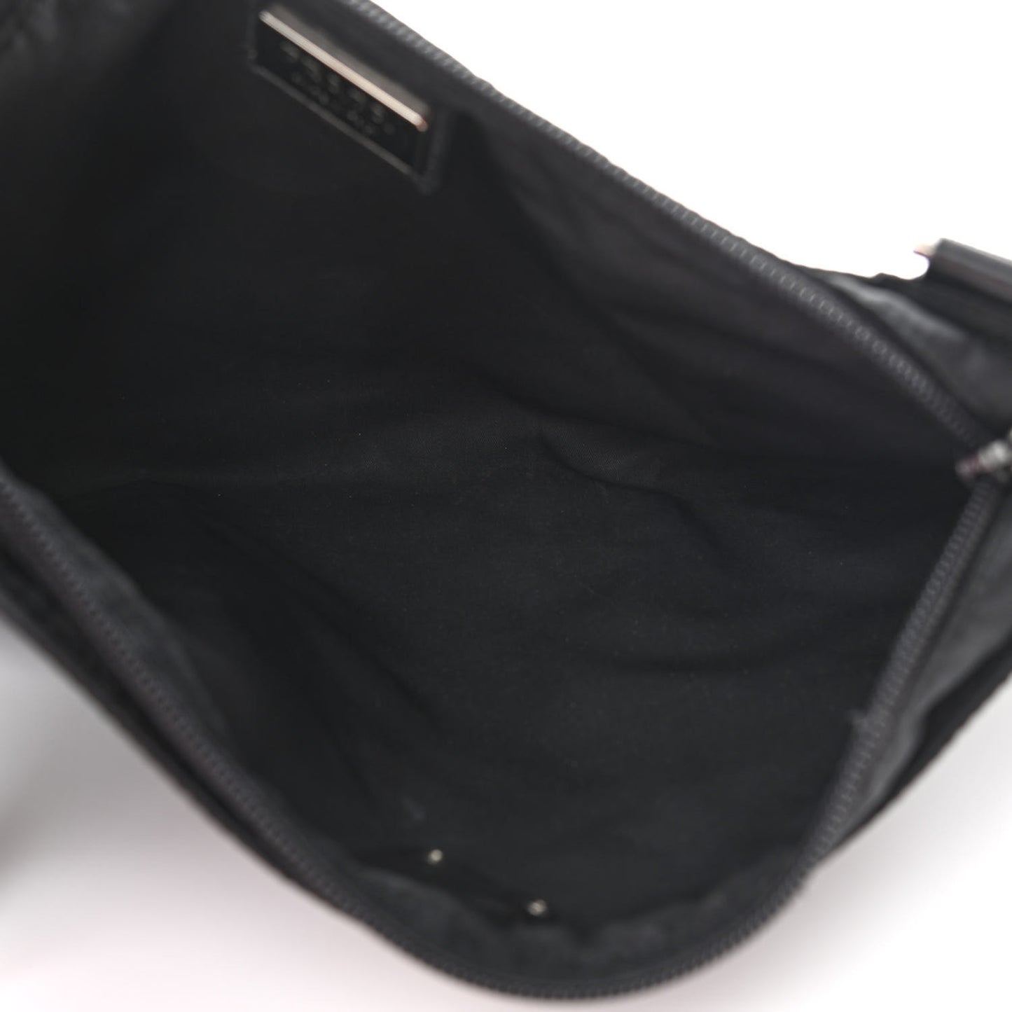 Nylon Messenger Bag Black