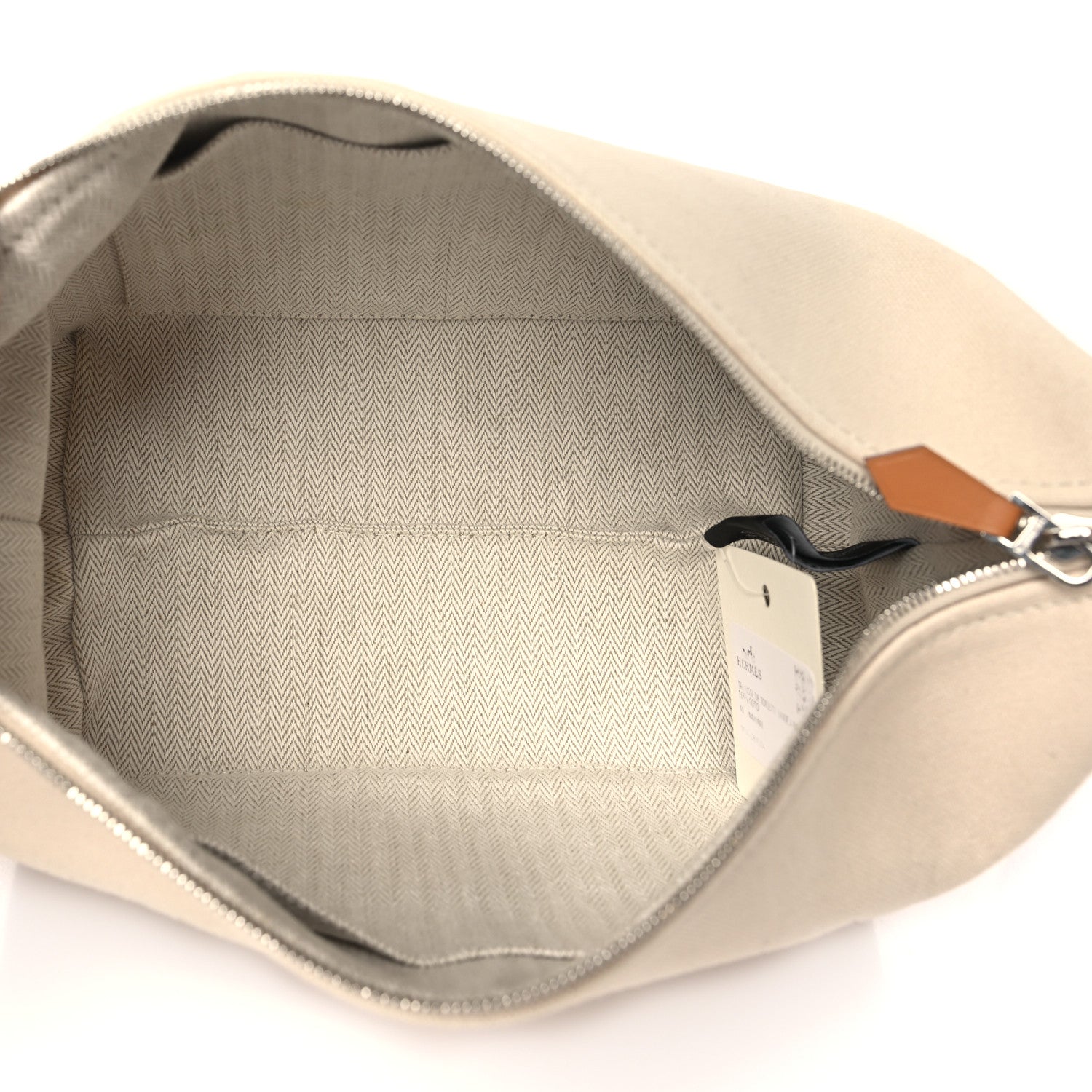 Hermes Canvas Small Bride-A-Brac Pouch Natural 5 of 9