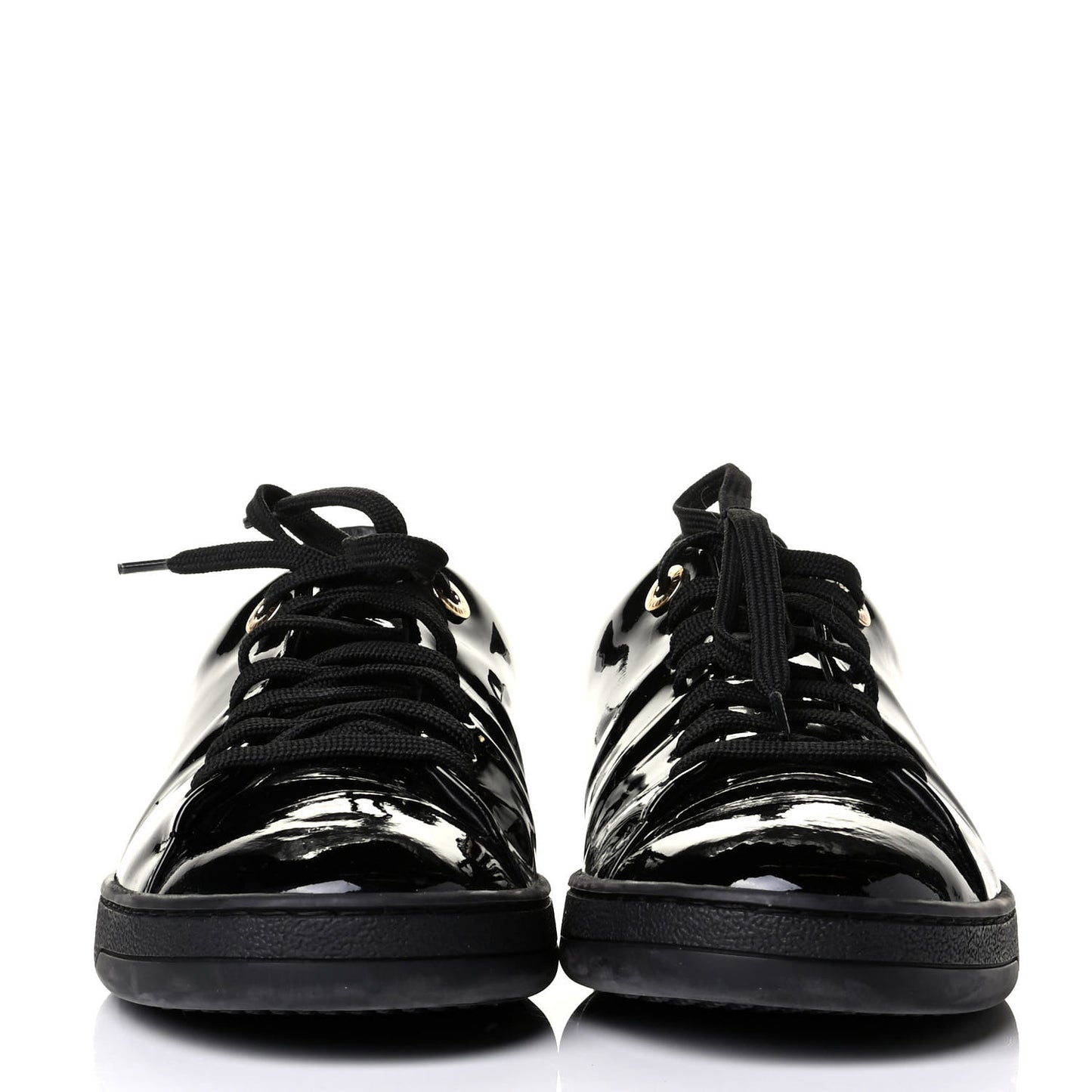 Patent Calfskin Frontrow Sneakers 36.5 Black