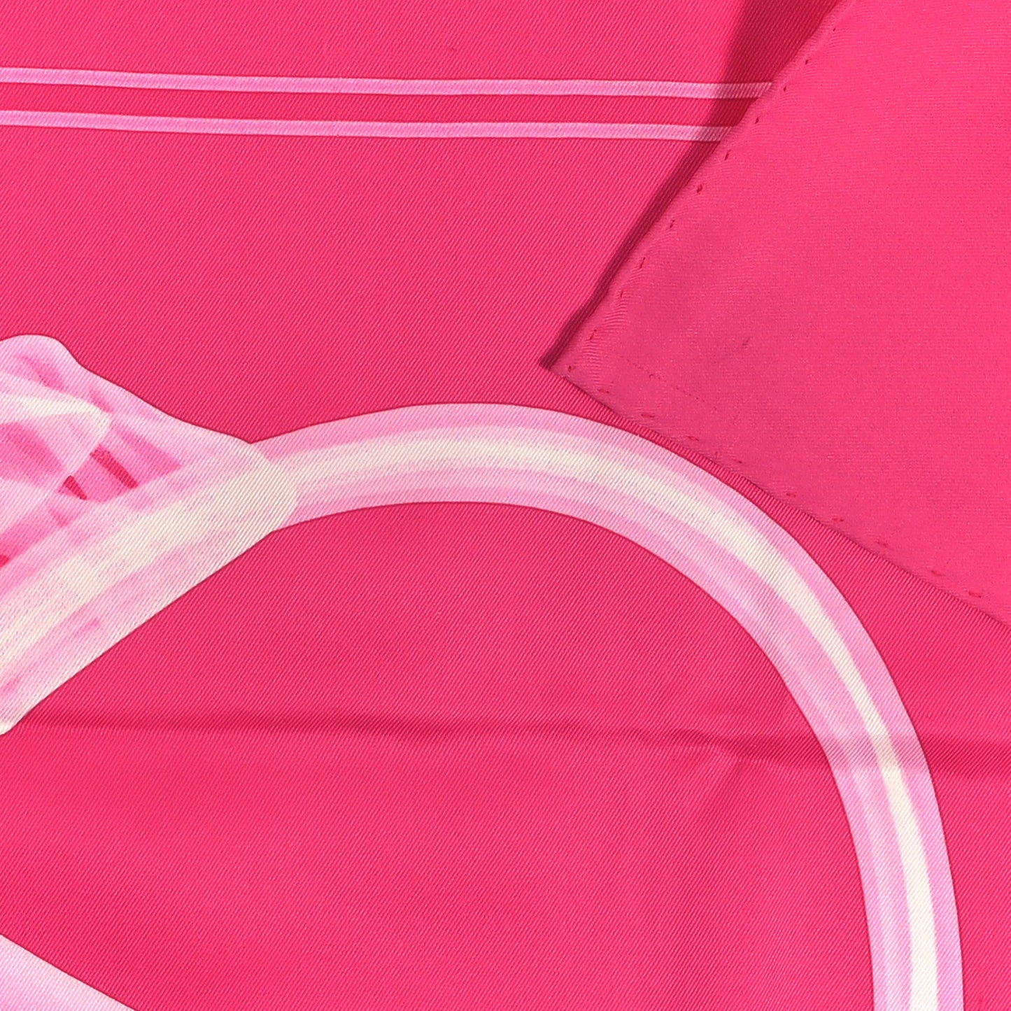 Silk Please Check In Scarf 70 Rose Vif Rose Bonbon