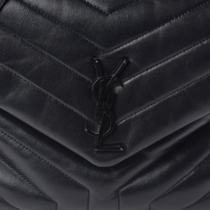 Saint Laurent Calfskin Y Quilted Monogram Medium Loulou Chain Satchel Black 10 of 10