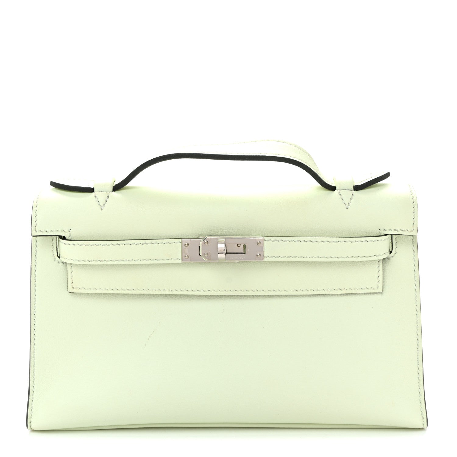 Hermes Swift Kelly Pochette Clutch Vert Fizz 1 of 12