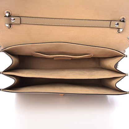 Fendi Vitello Baltico Scalloped Studded Kan I Shoulder Bag Amido 5 of 16