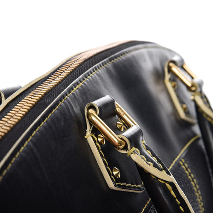 Louis Vuitton Suhali Lockit MM Black 15 of 17