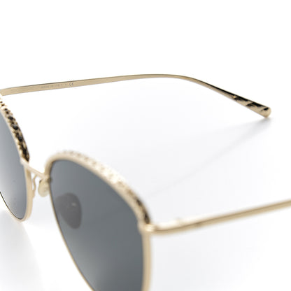 Chanel Metal Crystal Sunglasses 4258-B Gold 5 of 7