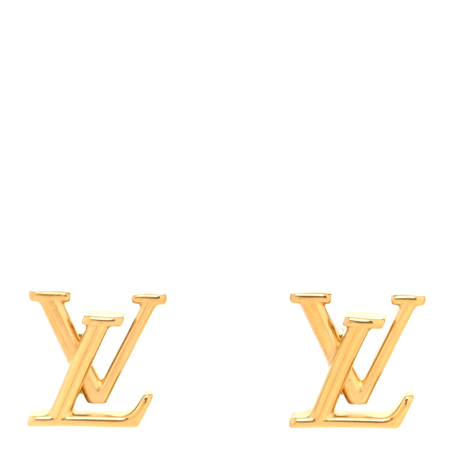 Louis Vuitton Metal LV Iconic Earrings Gold 1 of 5