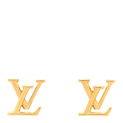 Louis Vuitton Metal LV Iconic Earrings Gold 1 of 5