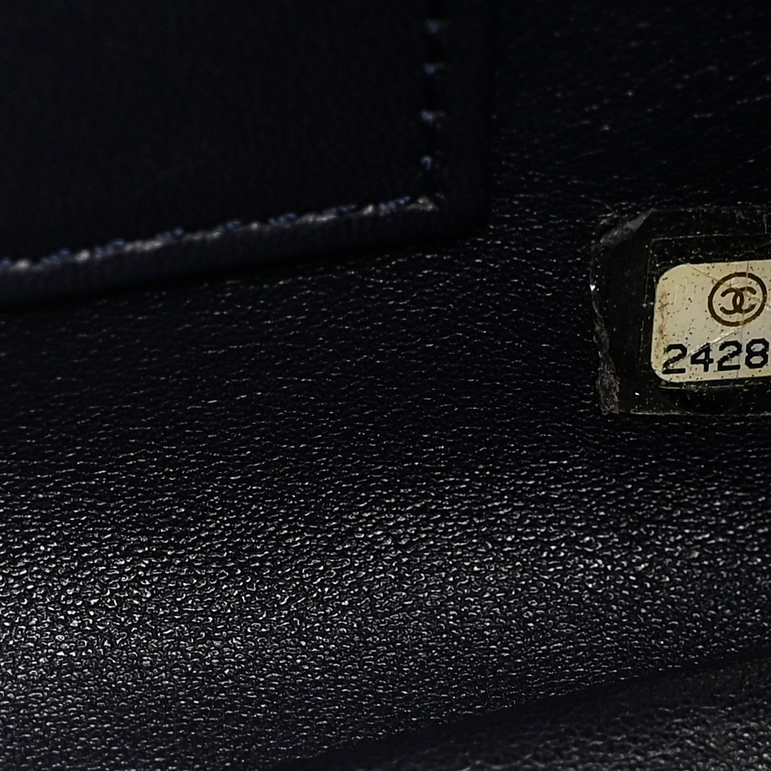 Chanel Snakeskin CC Unchained Clutch Navy 8 of 10