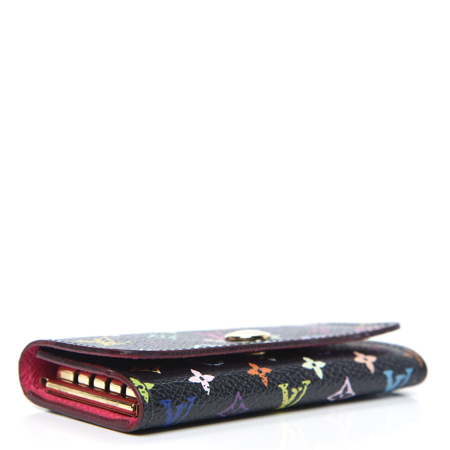 Monogram Multicolor Multicles 4 Key Holder Black Grenade