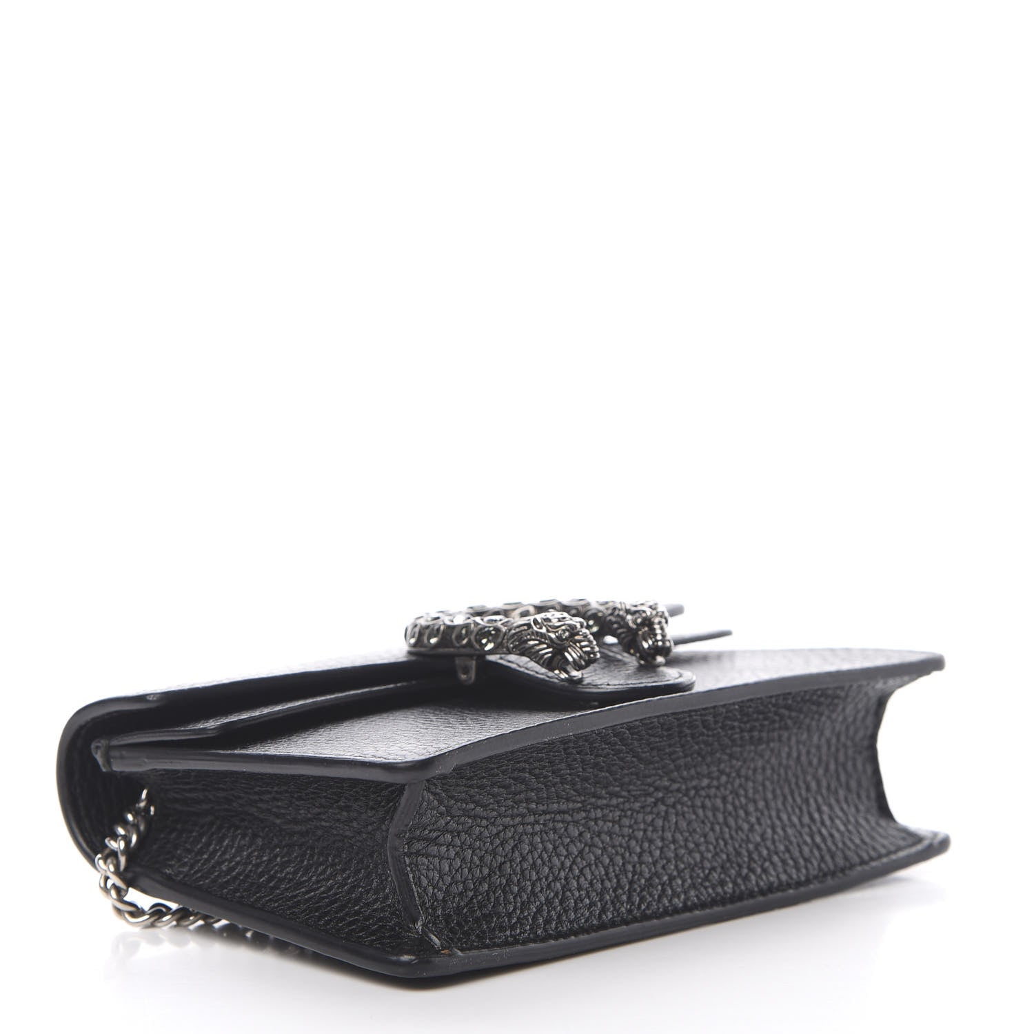 Gucci Calfskin Super Mini Dionysus Shoulder Bag Black 4 of 11