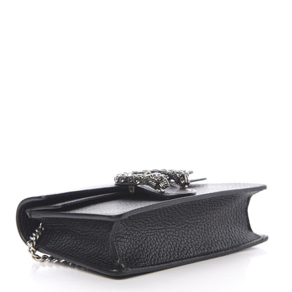 Gucci Calfskin Super Mini Dionysus Shoulder Bag Black 4 of 11