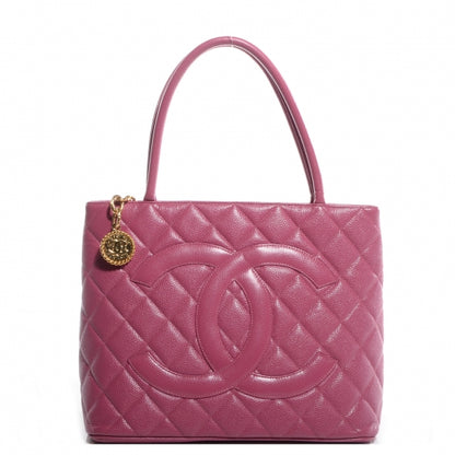 Chanel Caviar Medallion Tote Pink 1 of 7