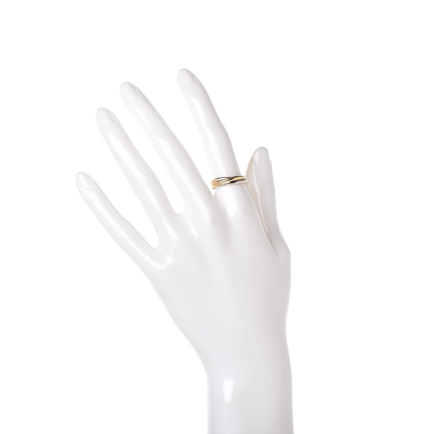 18K Pink Yellow White Gold Extra Small Les Must De Trinity Ring 51 5.75
