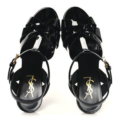 Saint Laurent Patent Tribute 75 Platform Sandals 37.5 Black 2 of 9