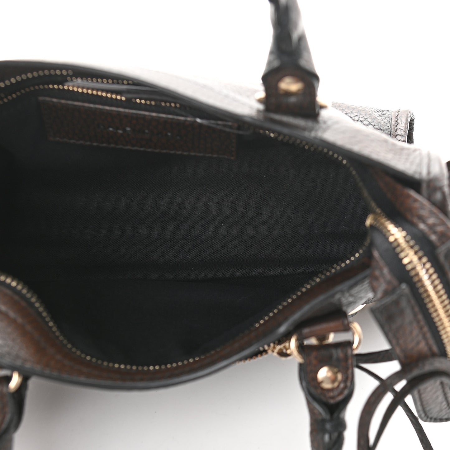 Vibrato Calfskin Classic Silver Hardware Mini City Marron