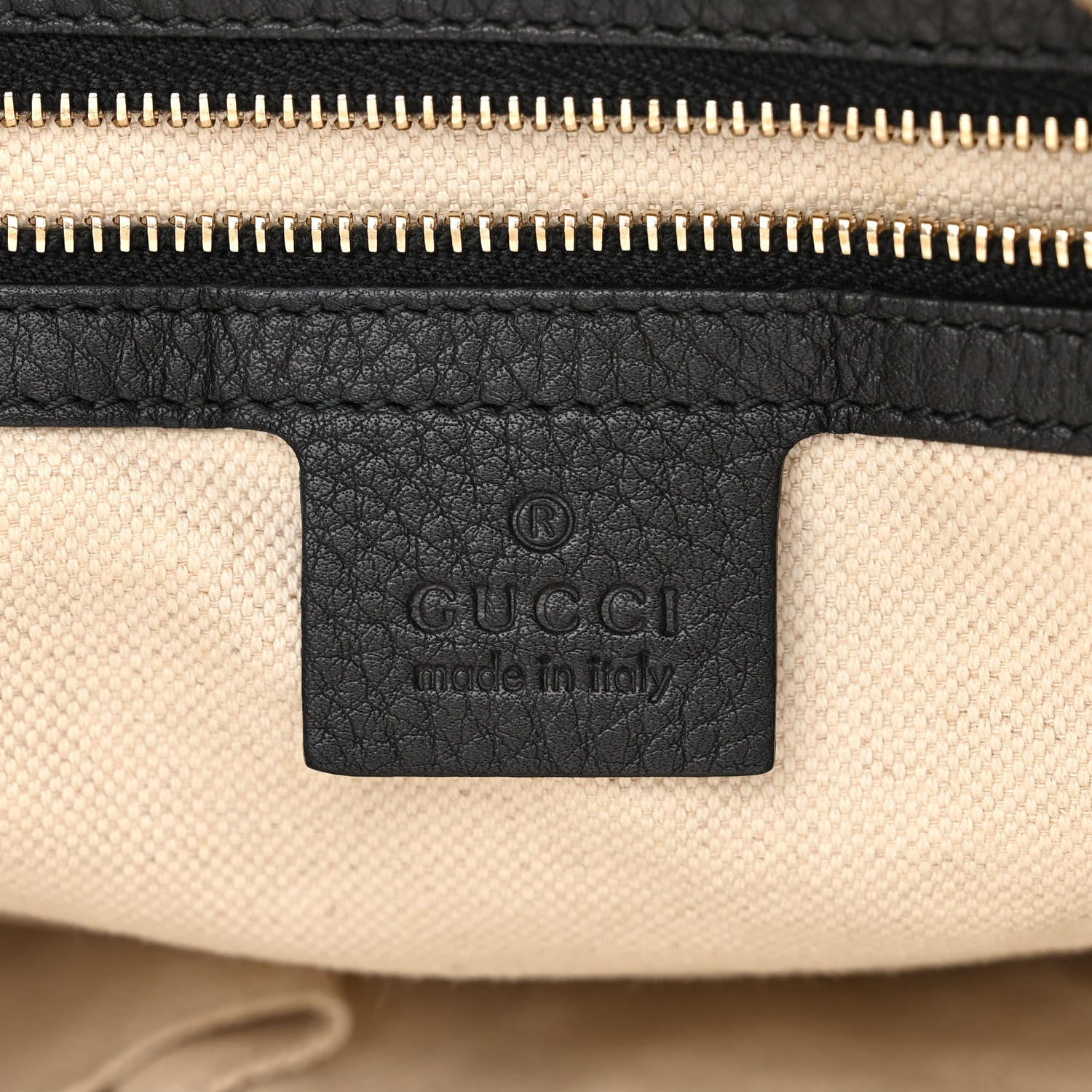 Gucci Pebbled Calfskin Small Miss GG Hobo Black 6 of 10