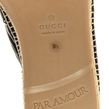 Gucci Nappa Matelasse Mens GG Marmont Espadrilles 9.5 Black 6 of 8
