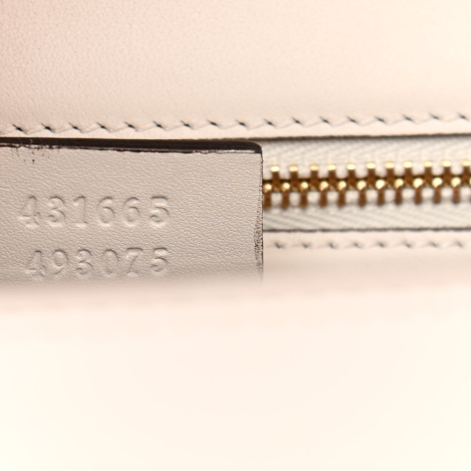 Gucci Calfskin Embroidered Medium Sylvie Top Handle Bag White 7 of 11