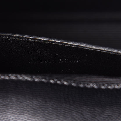 Saint Laurent Grain De Poudre Monogram Cassandre Clutch Black 8 of 14